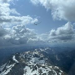 Flugwegposition um 12:29:16: Aufgenommen in der Nähe von Gußwerk, Österreich in 2581 Meter